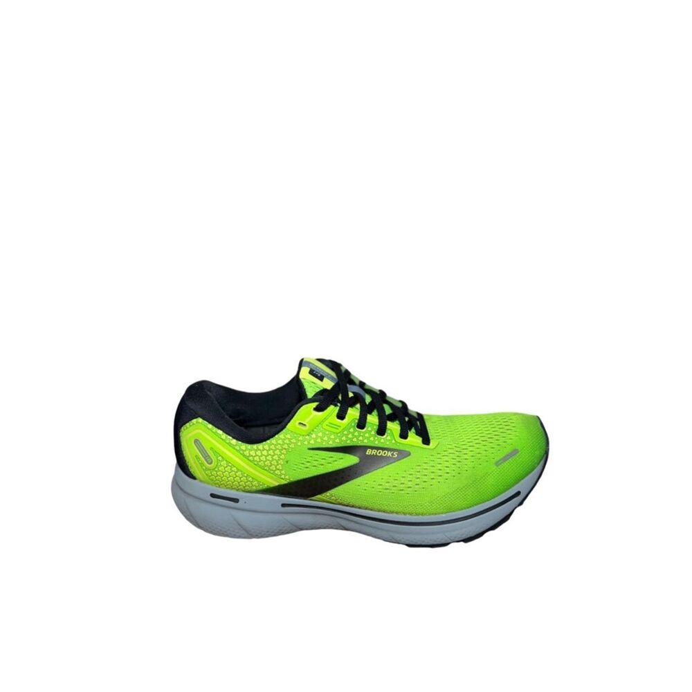Brooks Ghost 14 Neon Green and Black Mens  Running Shoe size 10